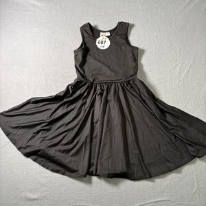 Dot Dot Smile Girls Black Twirl Dress Size 5/6 Sleeveless Skater